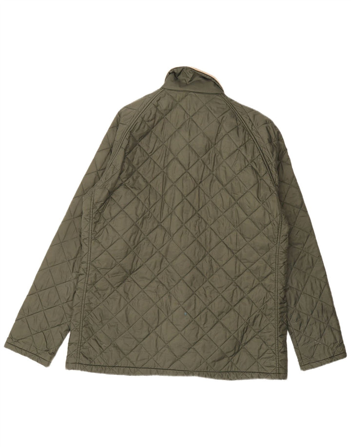 Barbour Mens Quilted Jacket UK 42 XL Green