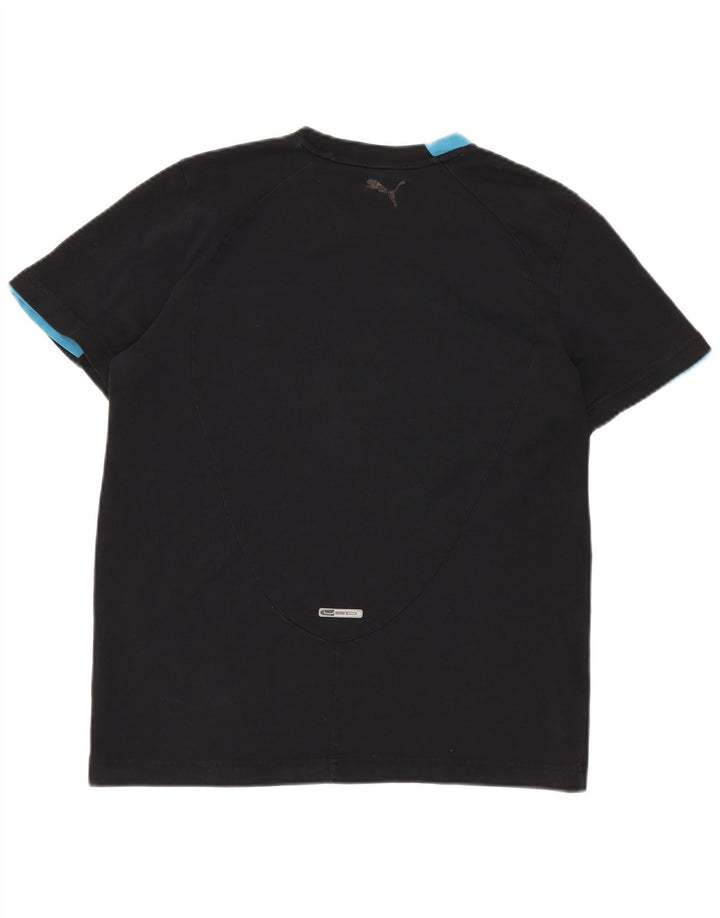 PUMA Mens Graphic T-Shirt Top Medium Black Cotton
