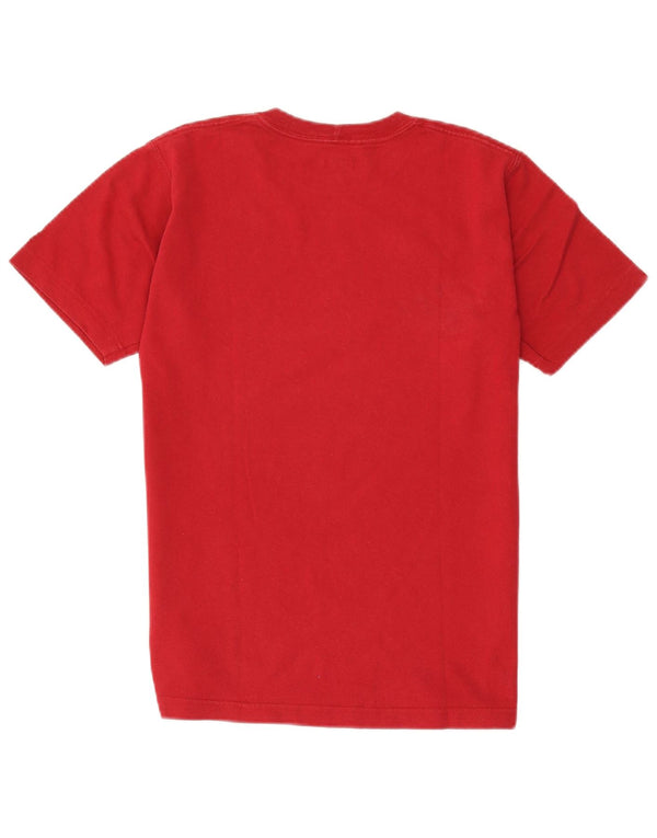 Carhartt Mens Graphic T-Shirt Top Small Red Cotton