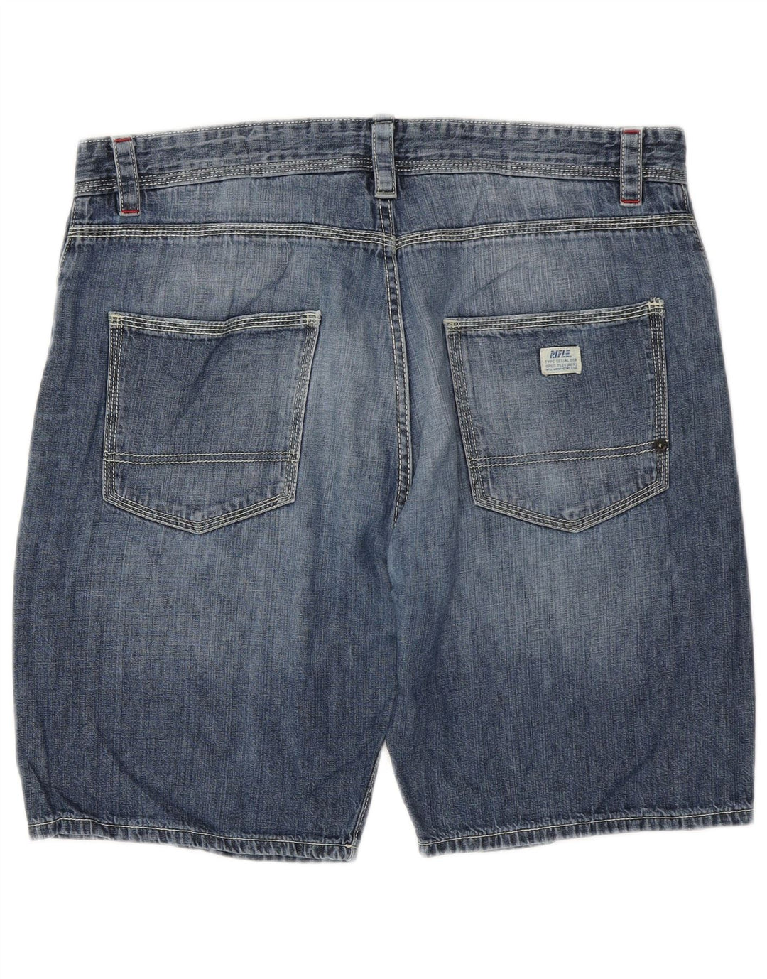 RIFLE Mens Denim Shorts W33 Medium Blue
