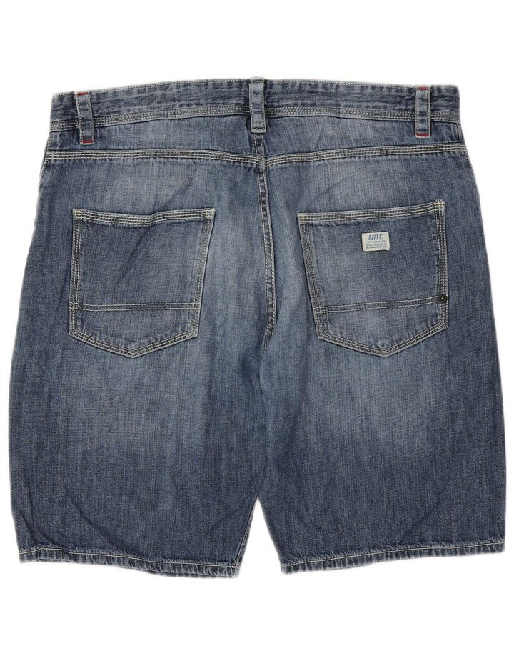 RIFLE Mens Denim Shorts W33 Medium Blue