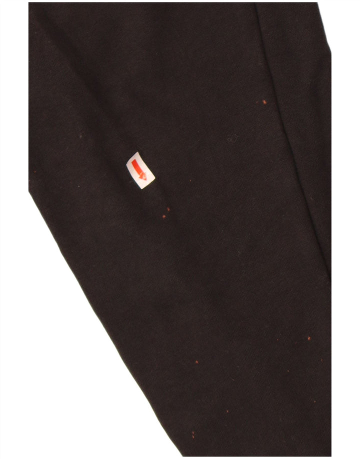 Puma Mens Graphic Tracksuit Trousers Joggers Small Black Cotton