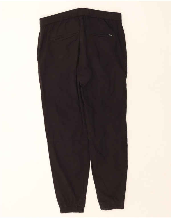Zara Mens Joggers Chino Trousers Large W32 L26 Black Cotton