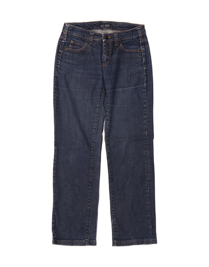 ARMANI Womens Straight Jeans W26 L29 Blue Cotton Vintage Armani and Second-Hand Armani from Messina Hembry 