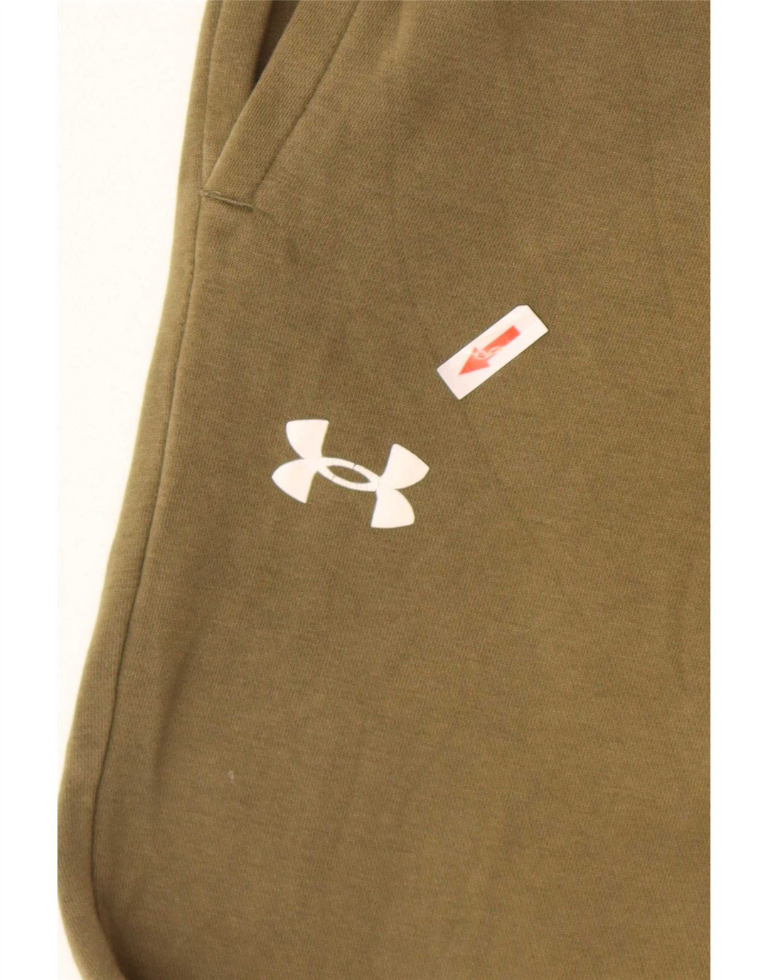 Under Armour Mens Tracksuit Trousers Joggers Medium Khaki Cotton