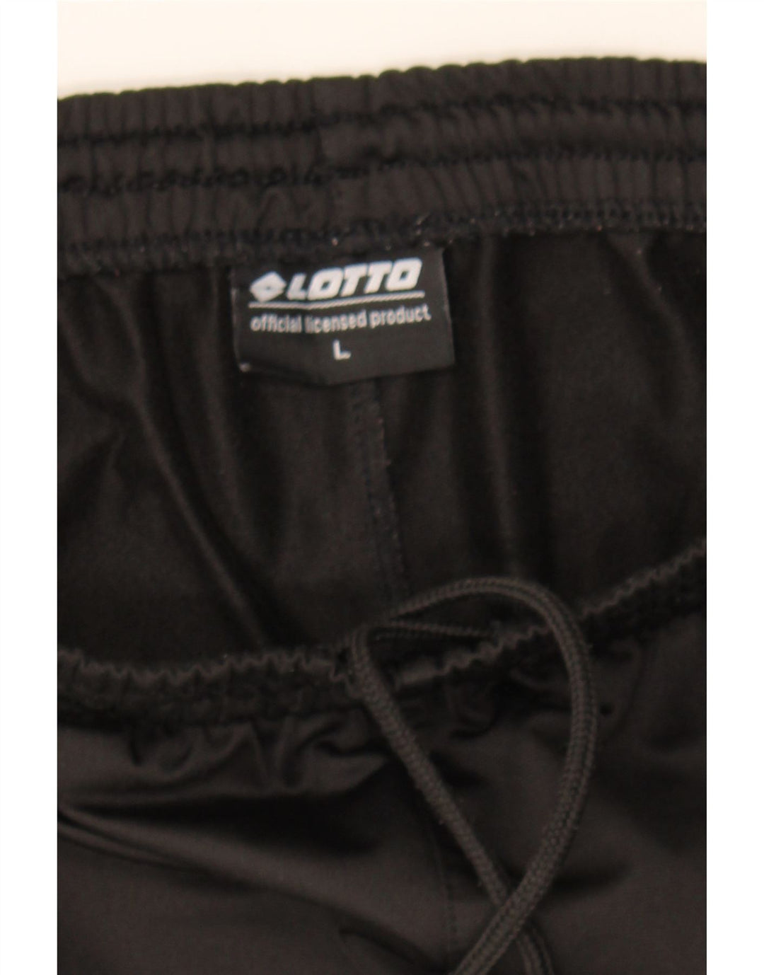 LOTTO Mens Tracksuit Trousers Joggers Large Black Polyester Vintage Lotto and Second-Hand Lotto from Messina Hembry 