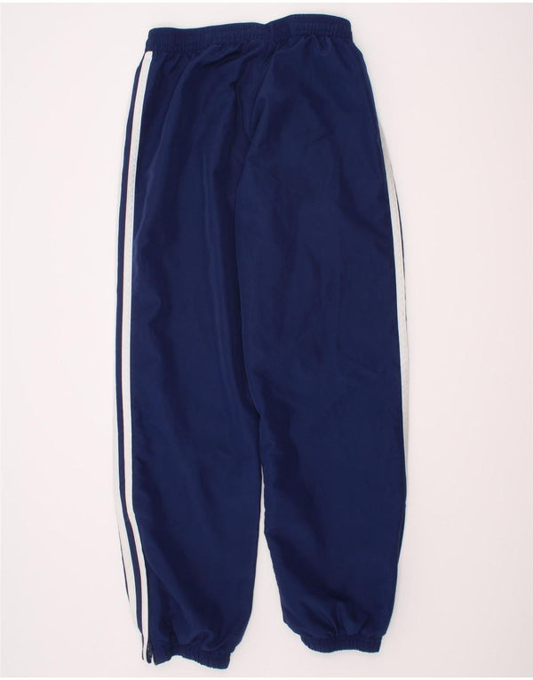 ADIDAS Boys Tracksuit Trousers Joggers 9-10 Years Medium Navy Blue
