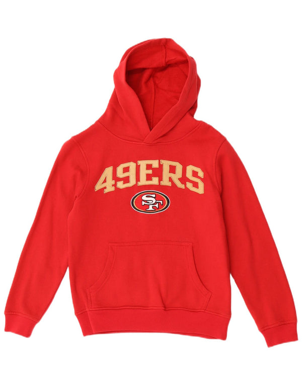 NFL Boys San Francisco 49ers Graphic Hoodie Jumper 10-11 Years Medium Red