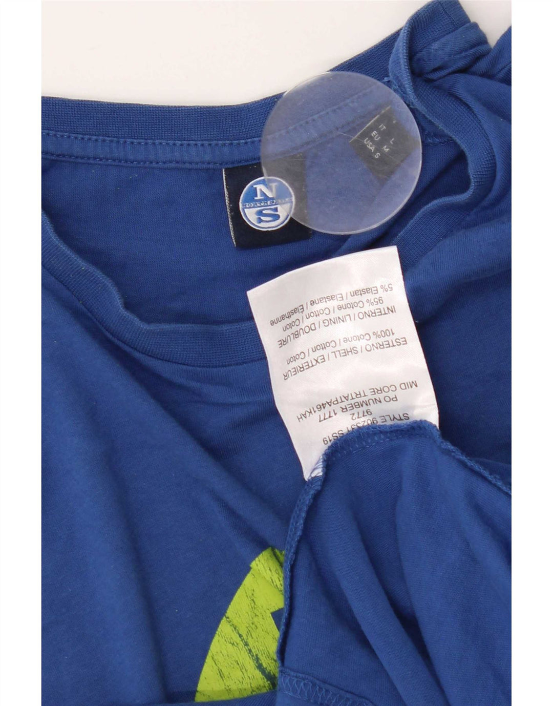 North Sails Mens Graphic T-Shirt Top Medium Blue Cotton