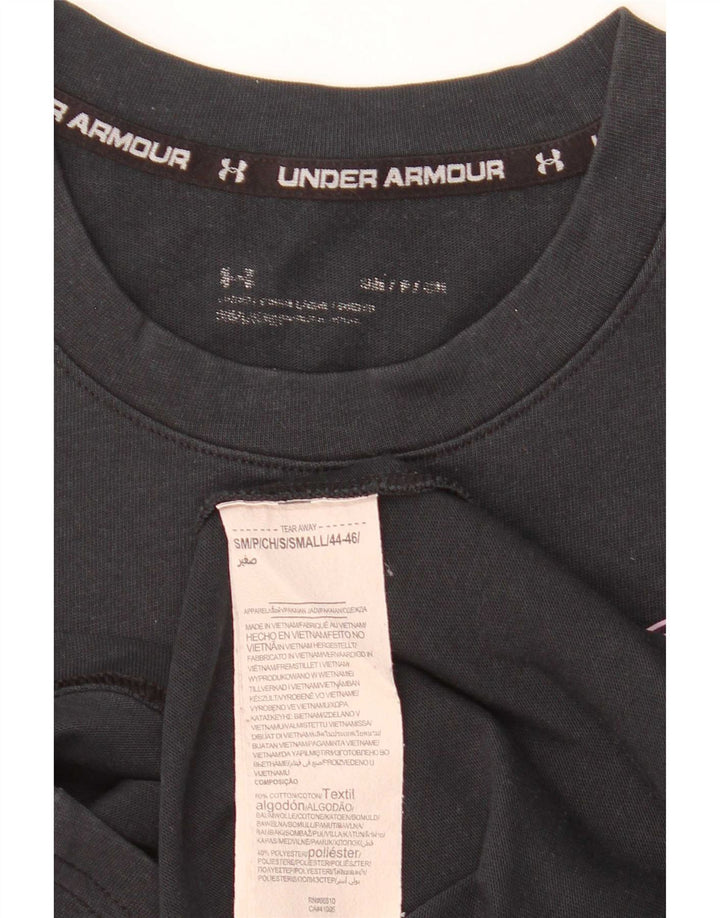 Under Armour Mens Graphic T-Shirt Top Small Black Cotton