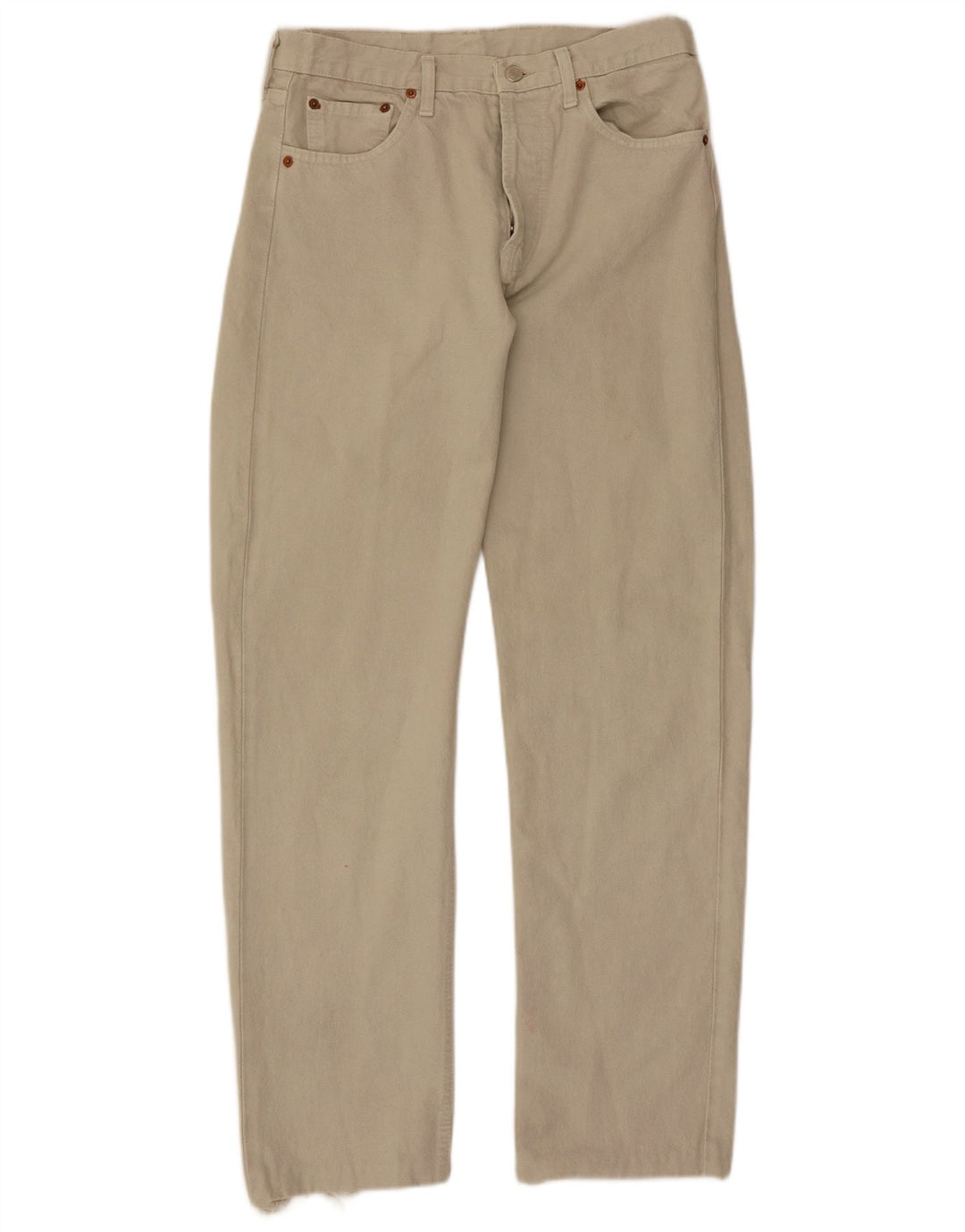 Levi's Mens 501 Straight Casual Trousers W31 L30  Beige