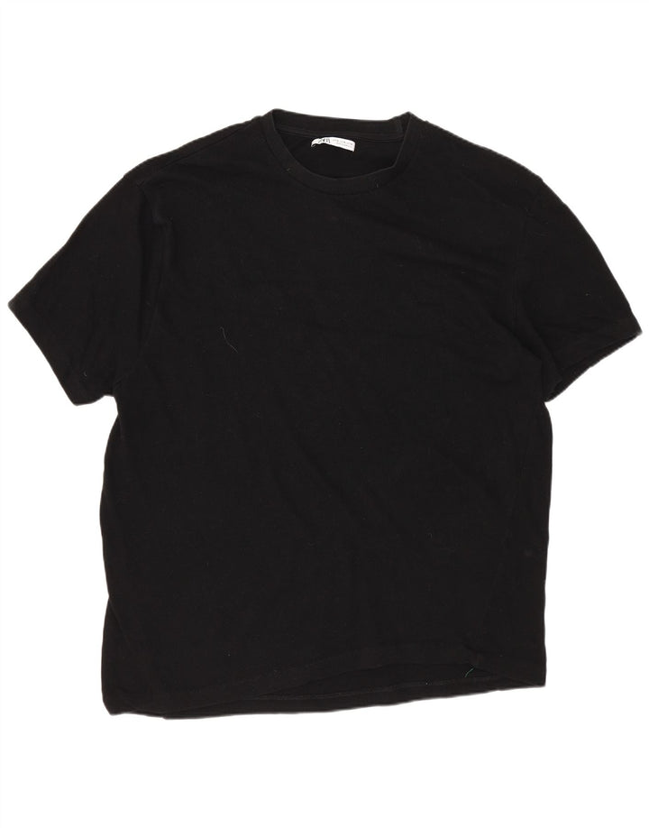 ZARA Mens T-Shirt Top XL Black