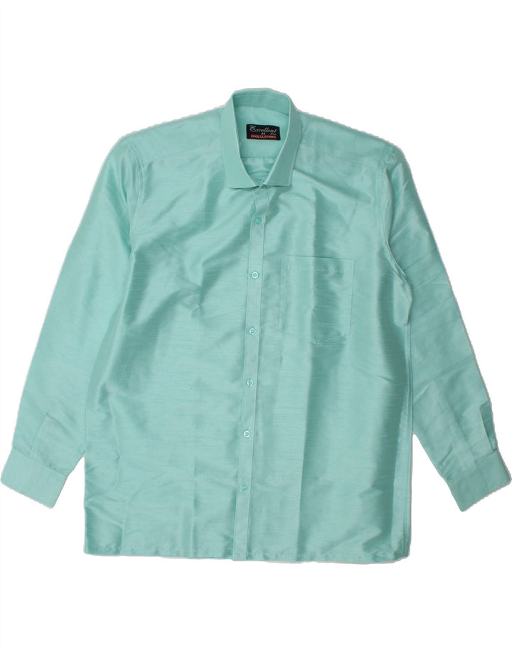 VINTAGE Mens Shirt Size 44 XL Blue Vintage Vintage and Second-Hand Vintage from Messina Hembry 