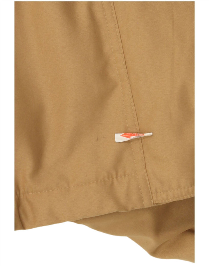 Authentic Womens Hooded Windbreaker Coat EU 46 XL Beige Polyester