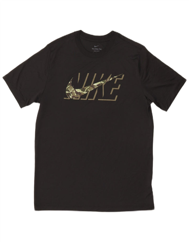 Nike Mens Dri Fit Graphic T-Shirt Top Medium Black