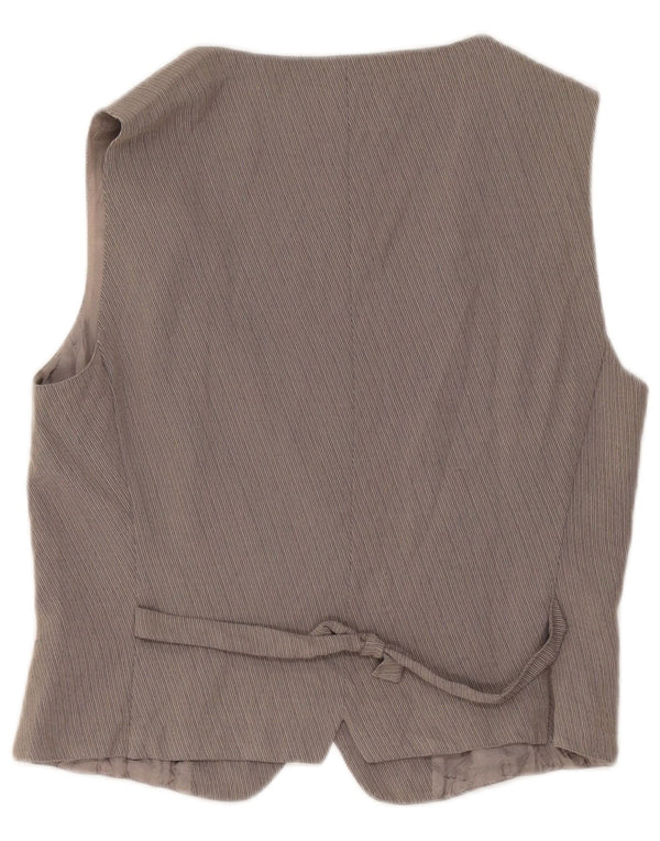 Marella Womens Waistcoat UK 12 Medium Grey