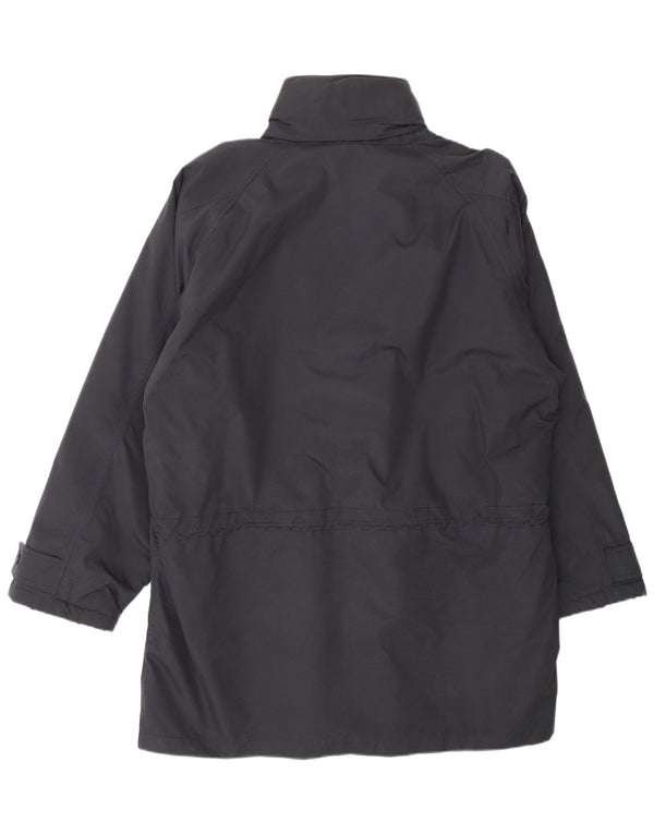 Ermenegildo Zegna Mens Windbreaker Jacket UK 40 Large Navy Blue Cotton