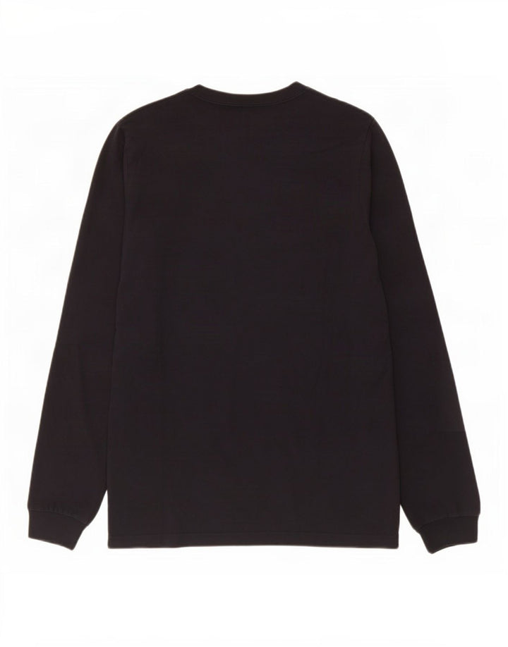 Hollister Mens Top Long Sleeve Medium Black Cotton