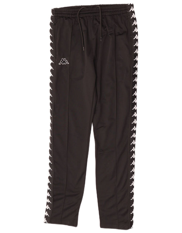 Kappa Mens Graphic Tracksuit Trousers Medium  Black Polyester