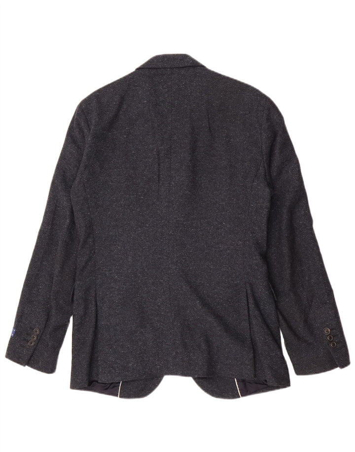 Gant Mens 2 Button Blazer Jacket UK 36 Small Navy Blue Wool