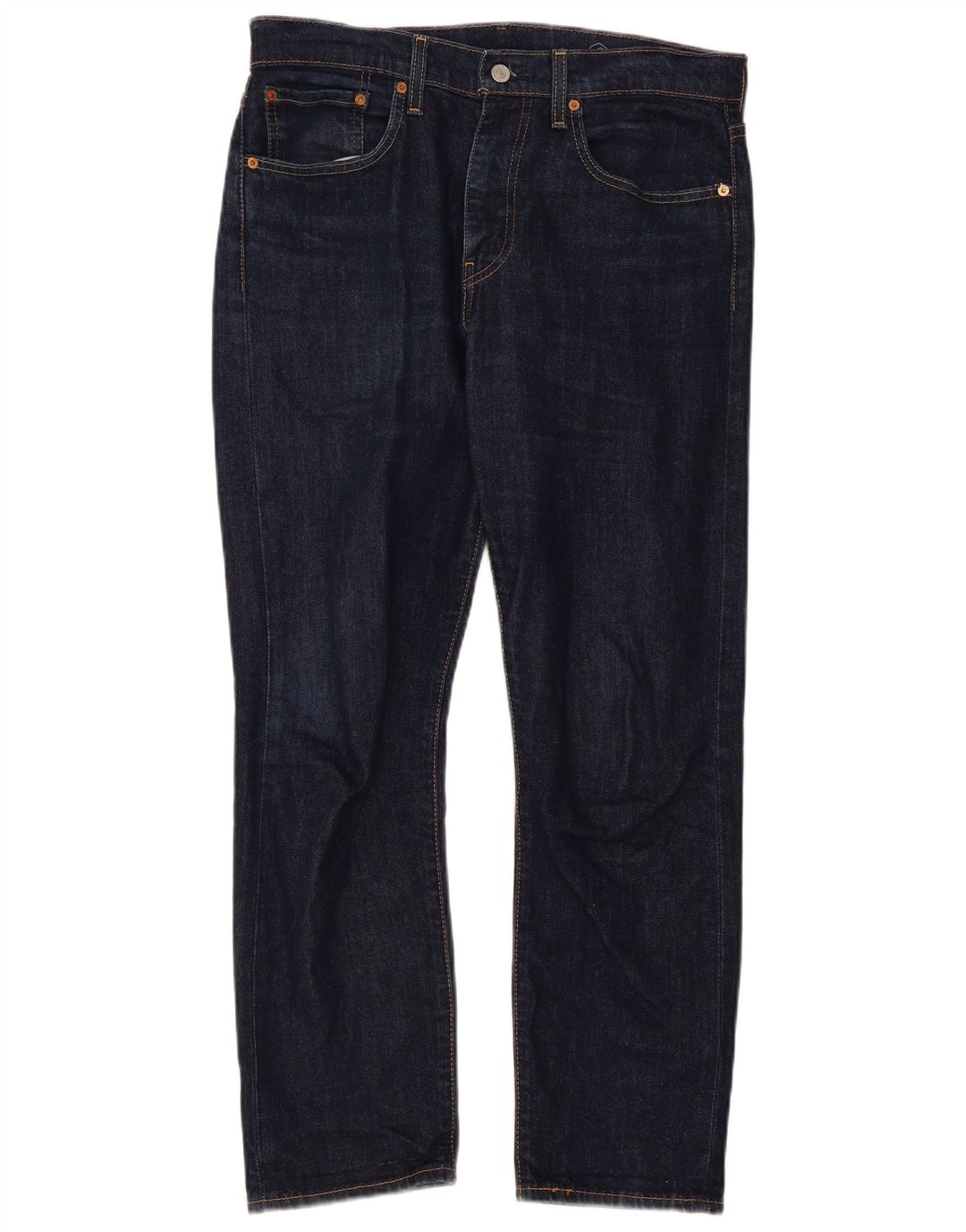 Levi's Womens 502 Straight Jeans W32 L30 Navy Blue