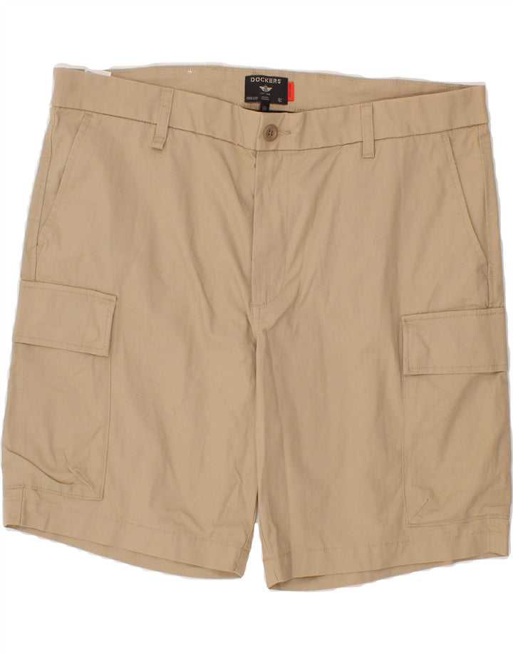 DOCKERS Mens Cargo Shorts W38 XL Beige Cotton Vintage Dockers and Second-Hand Dockers from Messina Hembry 