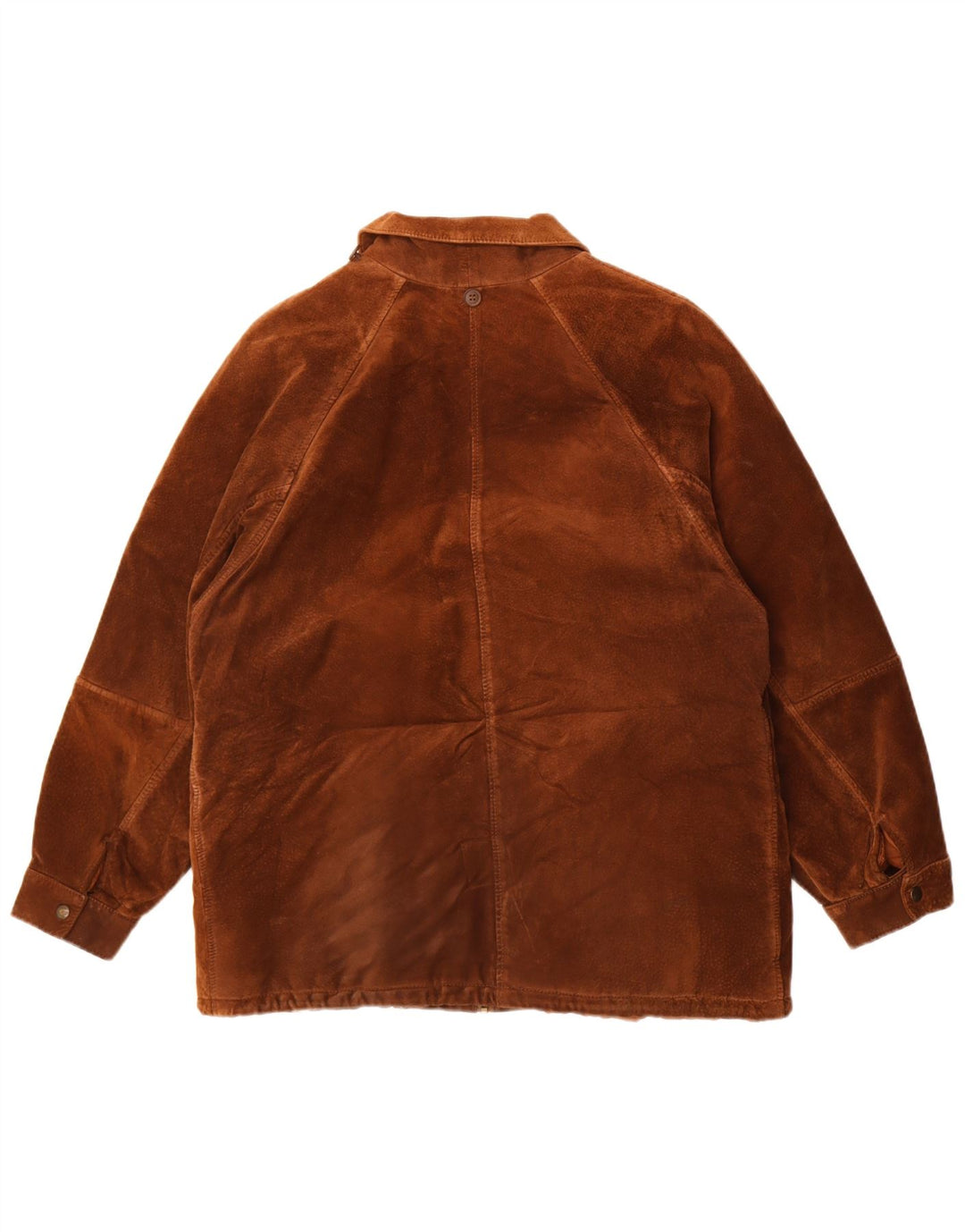 Conbipel Womens Suede Jacket IT 44 Medium Brown Leather
