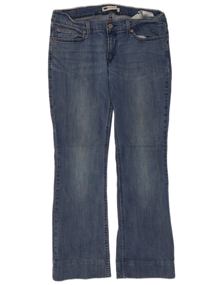 LEVI'S Womens 524 Super Low Bootcut Jeans US 11 Large W30 L28 Blue Cotton