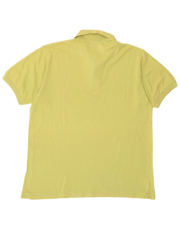 Lacoste Mens Polo Shirt Size 5 Large Yellow Cotton