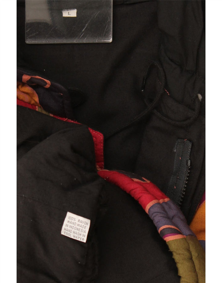 Vintage Womens Abstract Pattern Windbreaker Jacket UK 16 Large Multicoloure