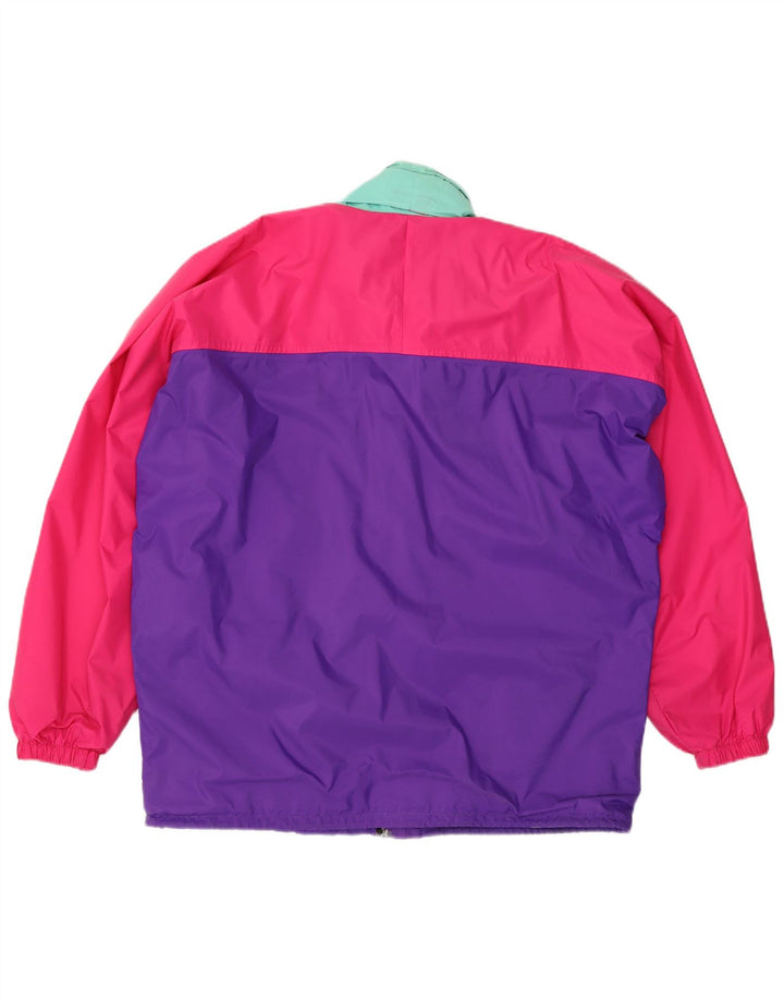 K-Way Mens Rain Jacket UK 40 Large Multicoloured Colourblock Polyamide
