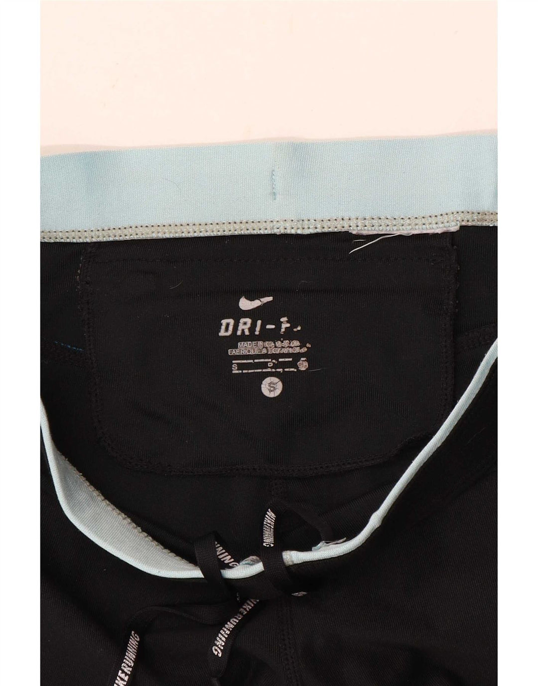 Nike Womens Capri Leggings UK 10 Small Black Colourblock