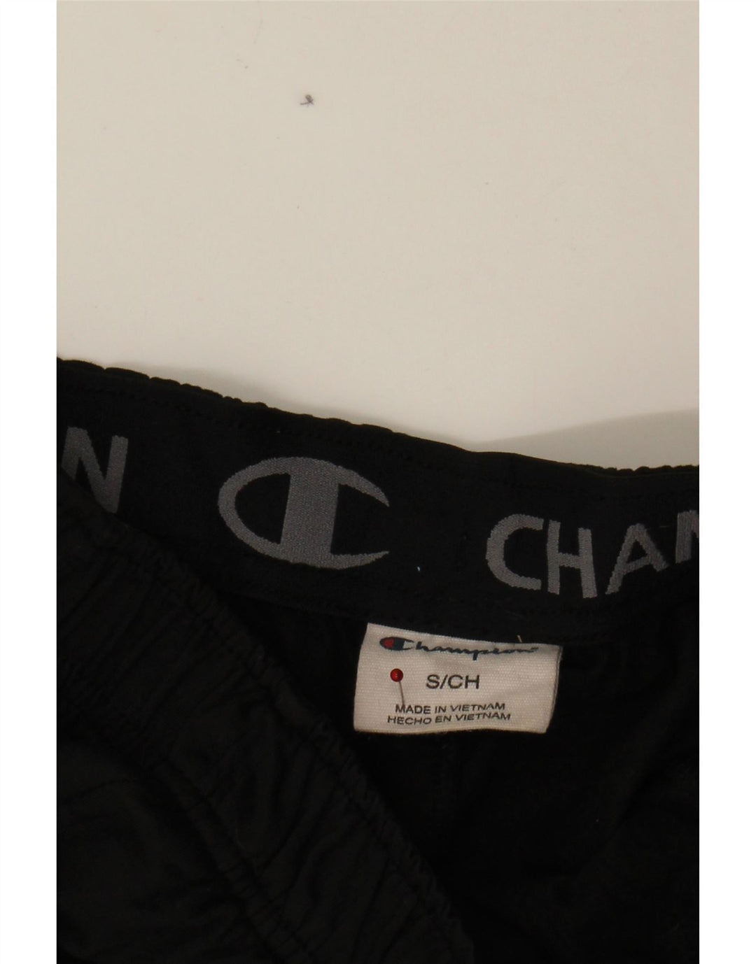 CHAMPION Mens Tracksuit Trousers Small Black Polyester Vintage Champion and Second-Hand Champion from Messina Hembry 