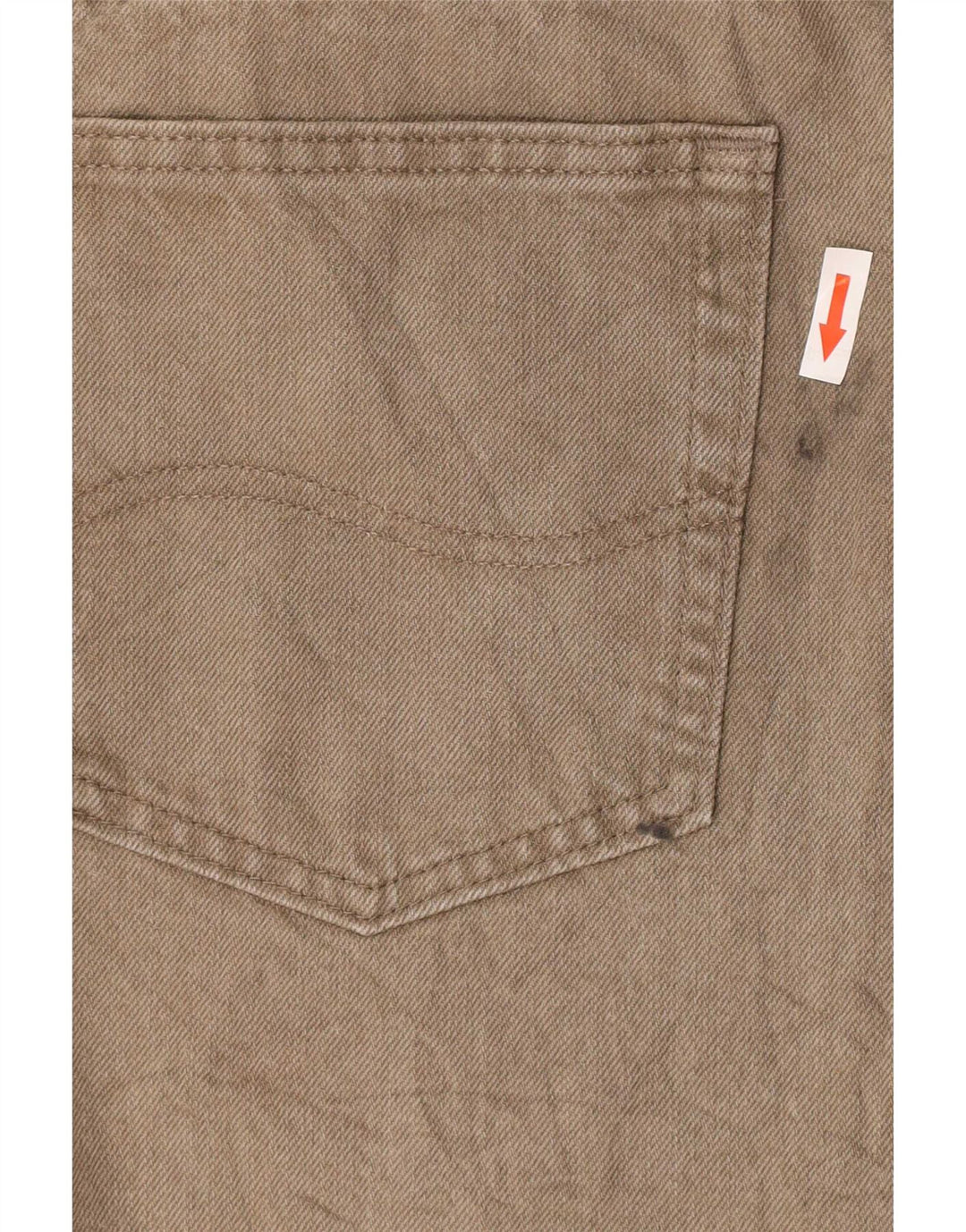 Lee Mens Regular Fit Straight Jeans W36 L29 Khaki Cotton