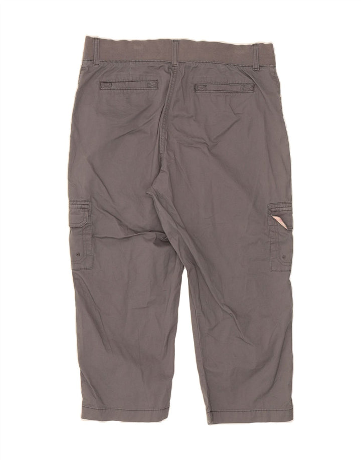 LEE Womens Relaxed Fit Capri Cargo Trousers  W34 L22 Grey Vintage Lee and Second-Hand Lee from Messina Hembry 