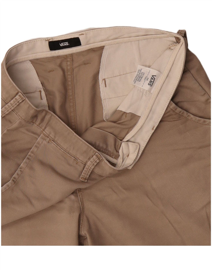 Vans Mens Chino Shorts W36 Large Beige Cotton