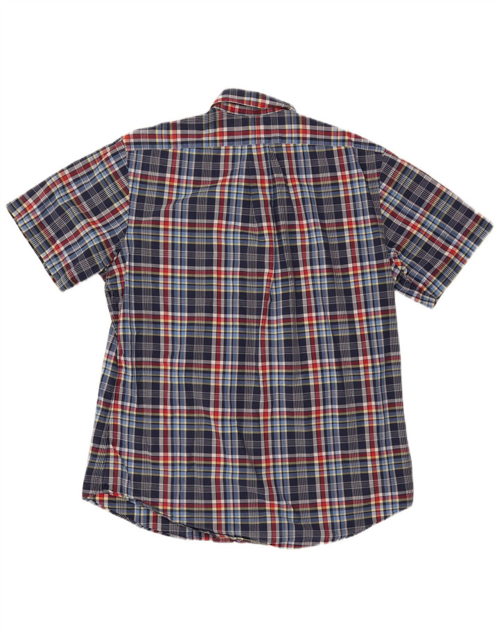 Polo Ralph Lauren Mens Custom Fit Shirt Large Blue Plaid Cotton