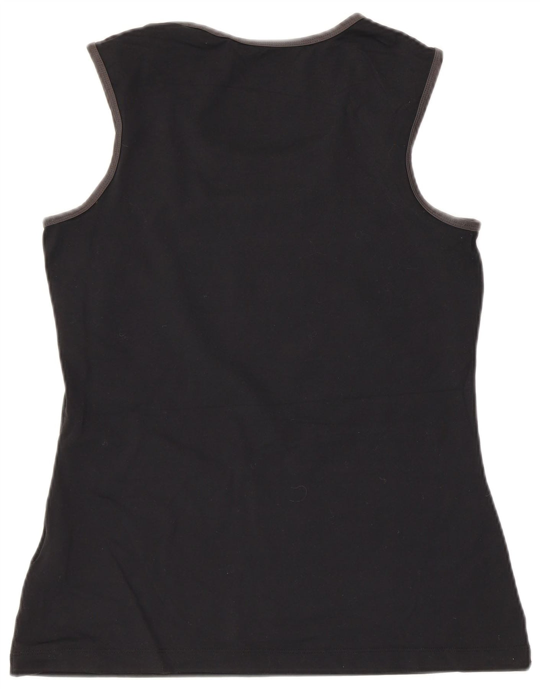 Nike Womens Dri Fit Graphic Vest Top UK 12 Medium Black Nylon