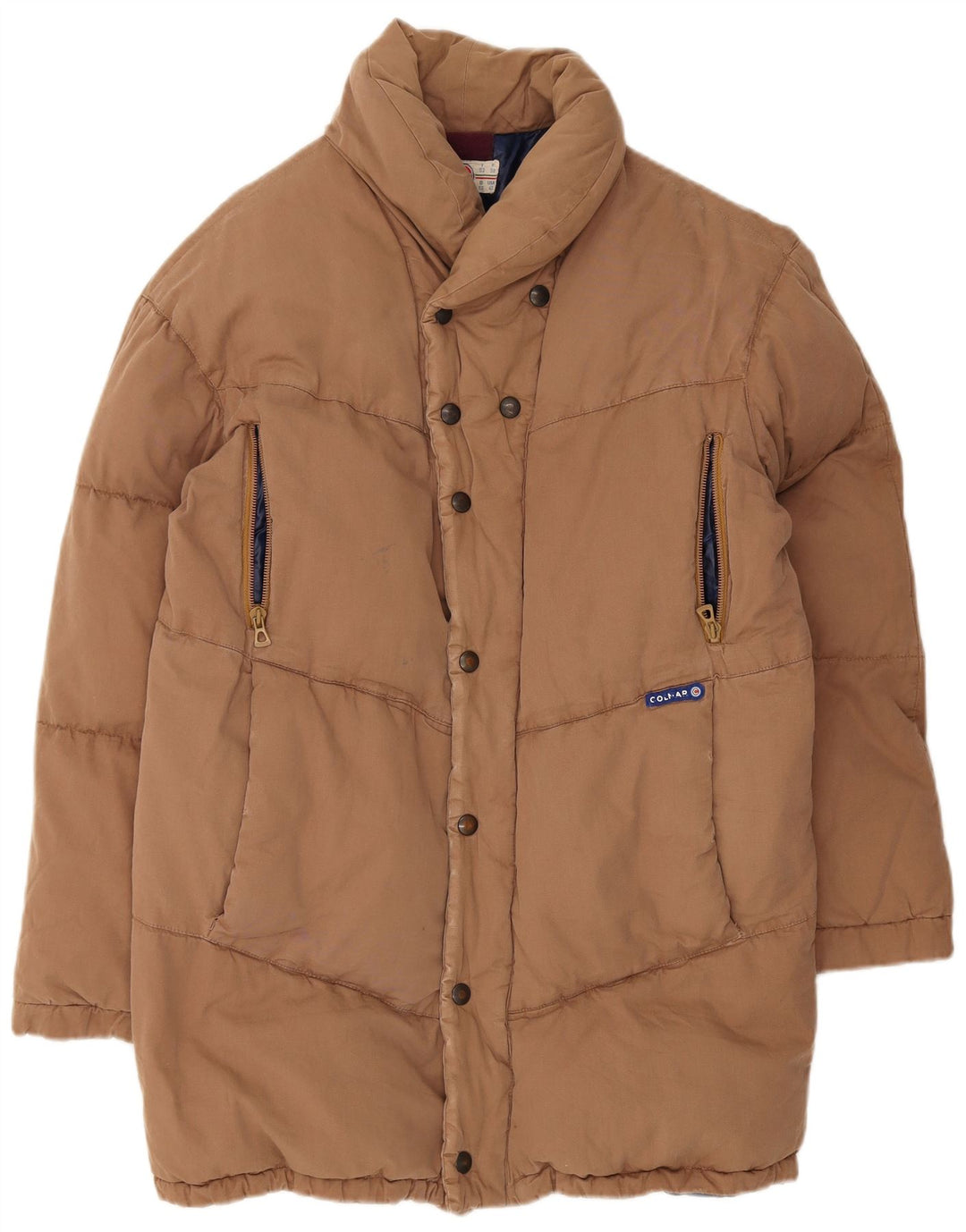 Colmar Mens Padded Jacket IT 52 Large Brown Cotton