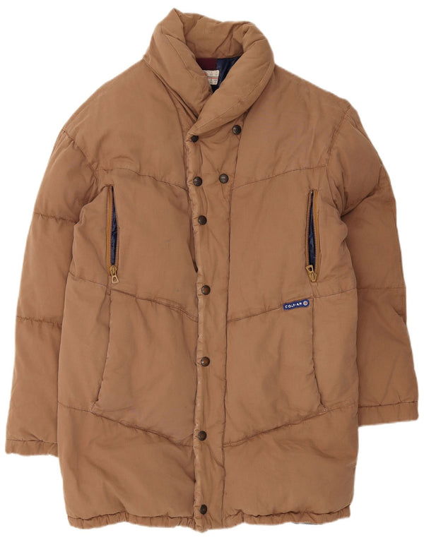 Colmar Mens Padded Jacket IT 52 Large Brown Cotton