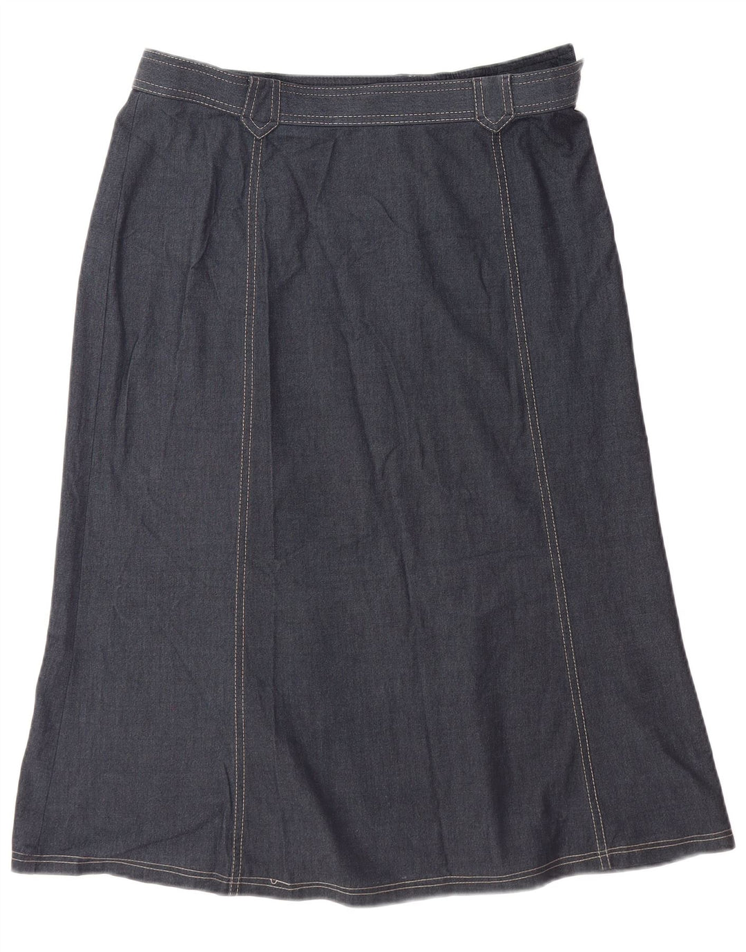 MARKS & SPENCER Womens Denim Skirt W32 Large Navy Blue