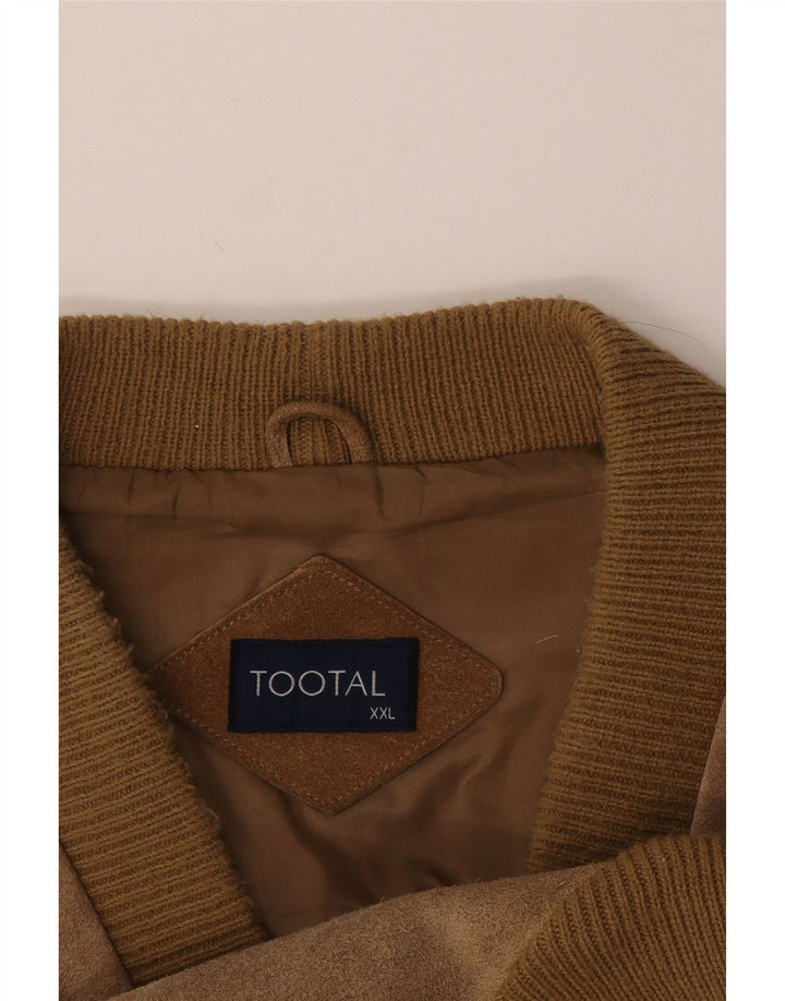 Vintage Mens Cardigan Sweater 2XL Beige