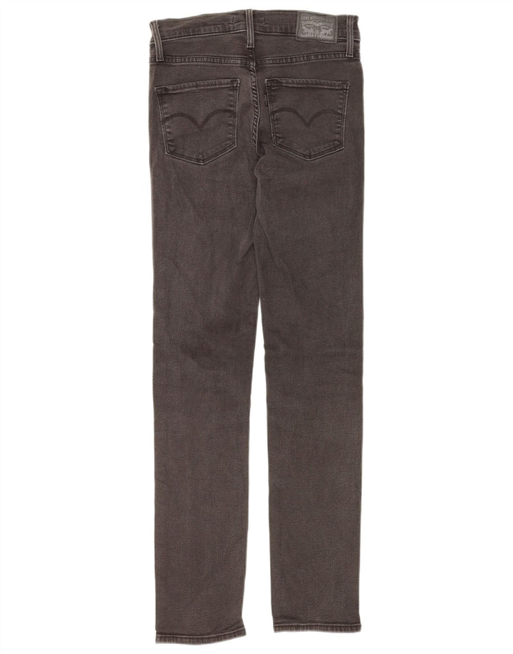 LEVI'S Womens 312 Shaping Slim Jeans W26 L30 Grey Cotton