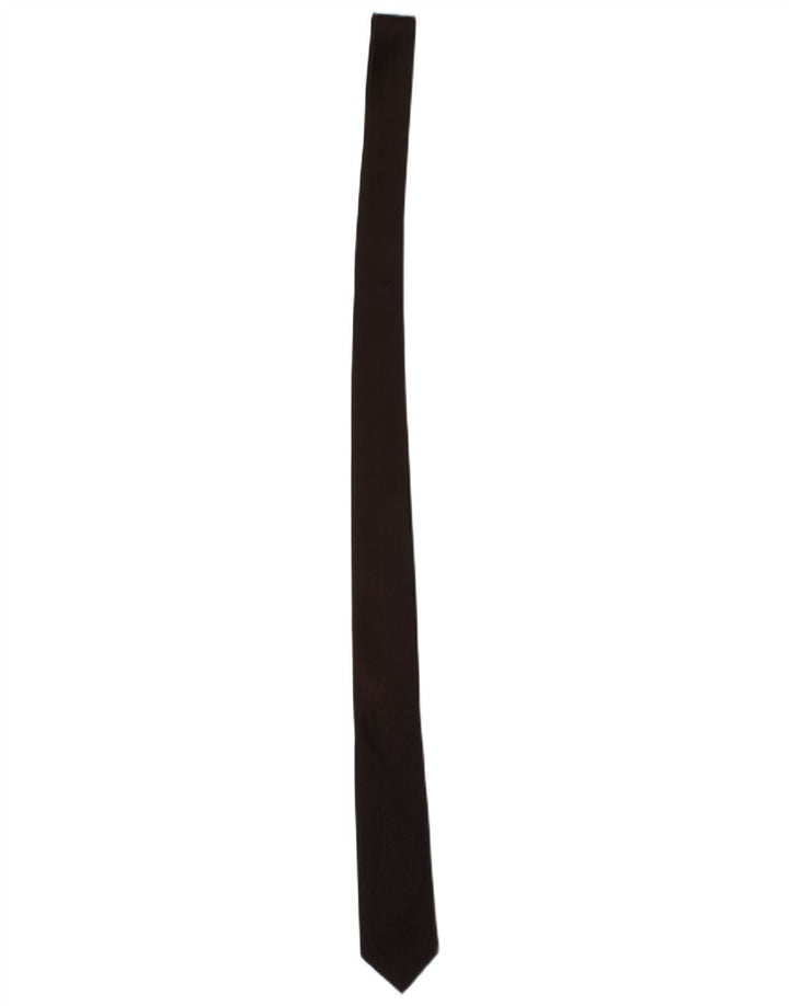 FENDI Mens Tie One Size Brown Silk Classic