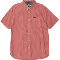 Superdry Mens Short Sleeve Shirt 2XL Red Gingham Cotton