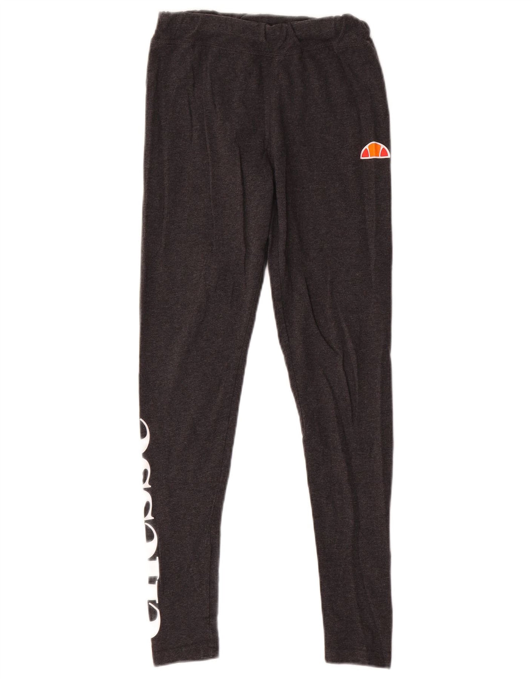 Ellesse Womens Graphic Leggings UK 10 Small Grey Cotton