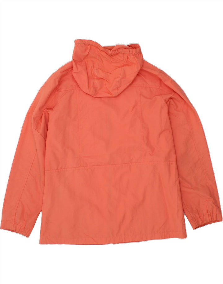 EDDIE BAUER Womens Hooded Rain Jacket UK 16 Large Orange Nylon Vintage Eddie Bauer and Second-Hand Eddie Bauer from Messina Hembry 