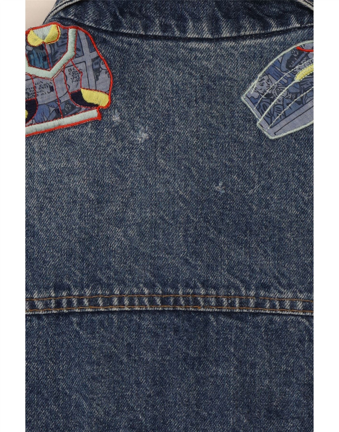 CLARK Mens Denim Jacket UK 38 Medium Blue Cotton