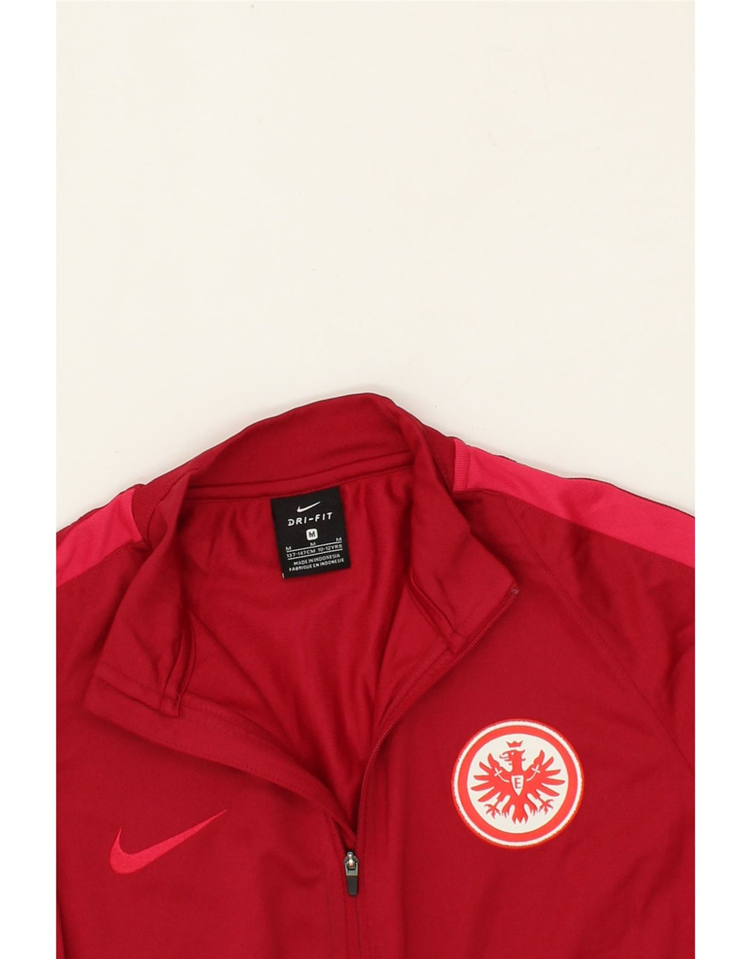 NIKE Boys Dri Fit Tracksuit Top Jacket 10-11 Years Medium Red Polyester Vintage Nike and Second-Hand Nike from Messina Hembry 