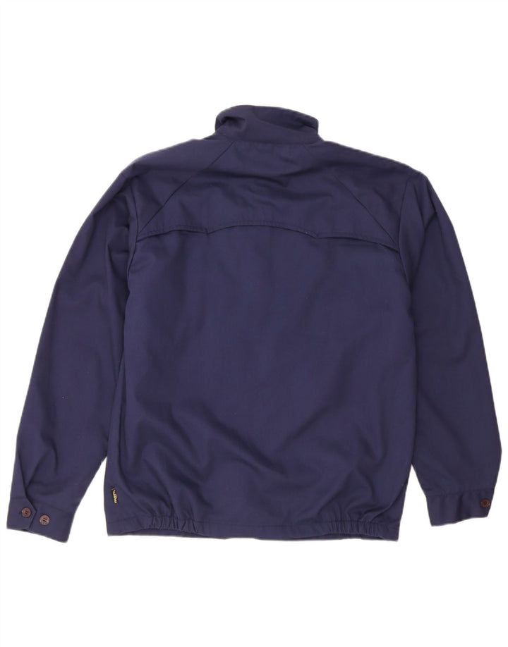 Merc Mens Bomber Jacket UK 38 Medium Navy Blue Polyester